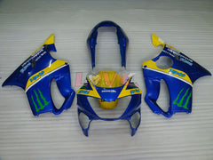 Monster MOTUL - Yellow Blue Fairings and Bodywork For 1999-2000 CBR600F4 #LF4513