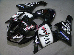 West - White Black Fairings and Bodywork For 2005-2006 NINJA ZX-6R #LF5963