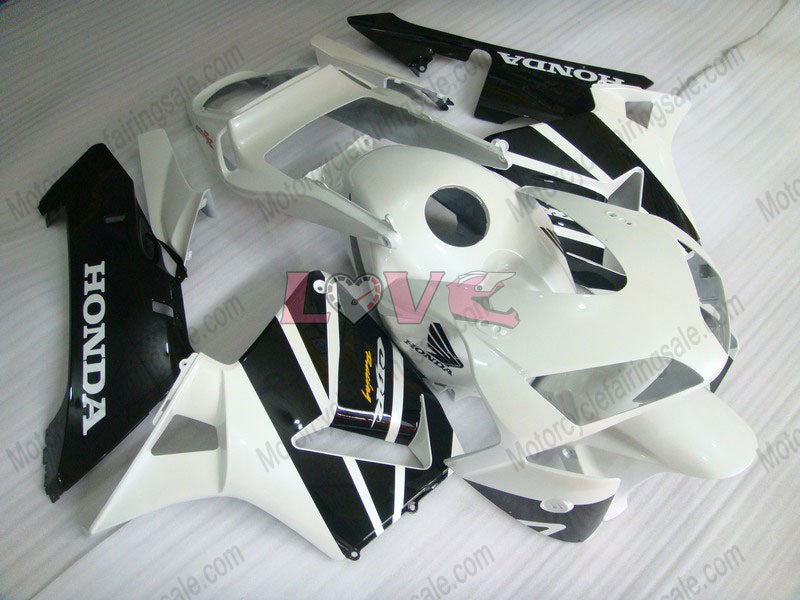 Factory Style - White Black Fairings and Bodywork For 2003-2004 CBR600RR #LF5372
