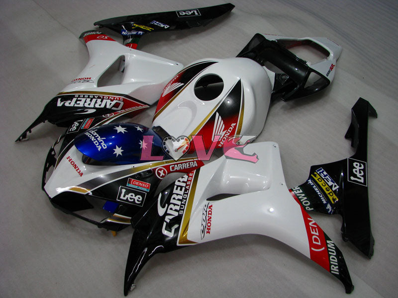 Lee - White Black Fairings and Bodywork For 2006-2007 CBR1000RR #LF7211