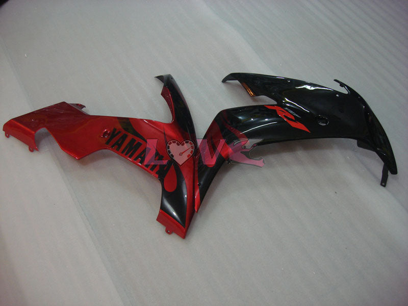 Flame - Red Black Fairings and Bodywork For 2004-2006 YZF-R1 #LF7001