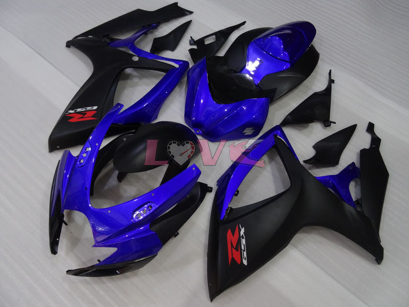Factory Style - Blue Black Fairings and Bodywork For 2006-2007 GSX-R600 #LF4041