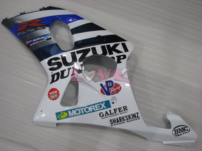 DUNLOP - Blue White Fairings and Bodywork For 2001-2003 GSX-R600 #LF4277