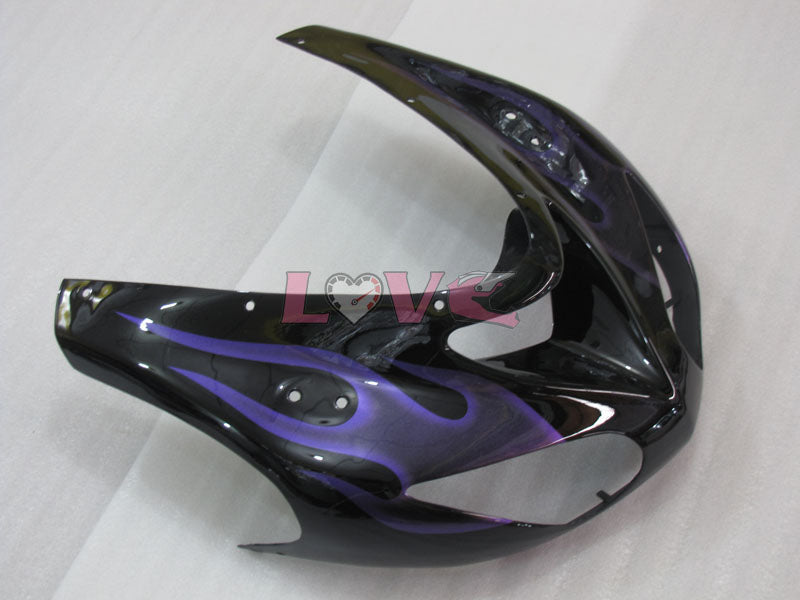 Flame - Purple Black Fairings and Bodywork For 2006-2007 NINJA ZX-10R #LF3263