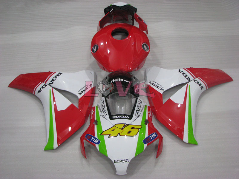 Customize - Red White Fairings and Bodywork For 2008-2011 CBR1000RR #LF4335