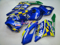 Movistar - Yellow Blue Fairings and Bodywork For 2004-2005 CBR1000RR #LF7318