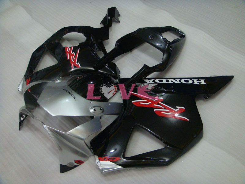 Factory Style - Black Silver Fairings and Bodywork For 2002-2003 CBR954RR #LF4477