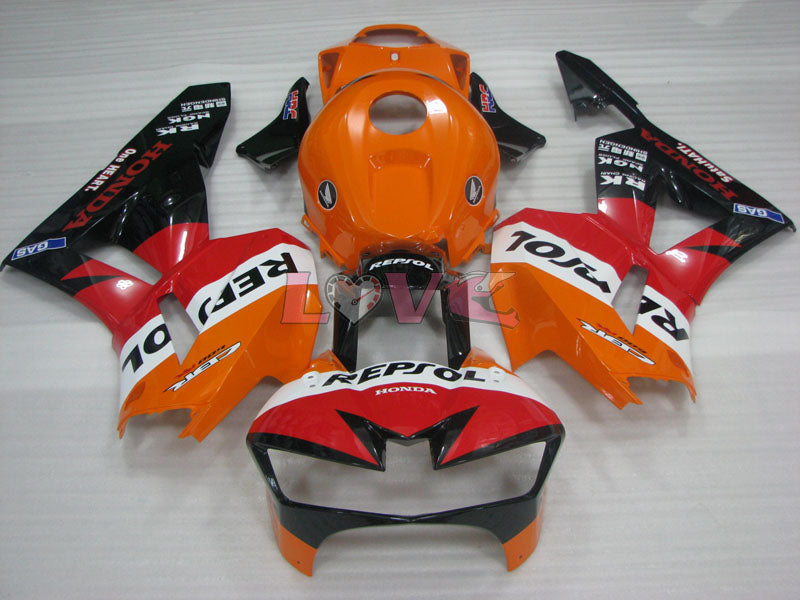 Repsol - Orange Black Fairings and Bodywork For 2013-2016 CBR600RR #LF4824