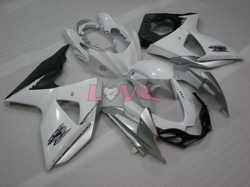 Factory Style - White Silver Fairings and Bodywork For 2009-2016 GSX-R1000 #LF3791