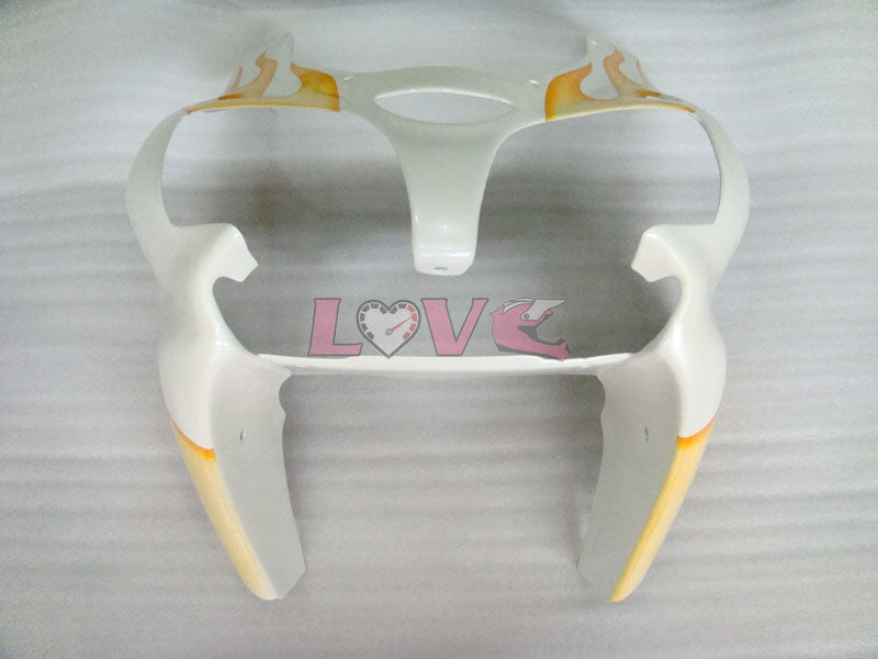 Flame - Orange White Fairings and Bodywork For 2000-2002 NINJA ZX-6R #LF3329