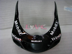 West - White Black Fairings and Bodywork For 1996-1999 GSX-R750 #LF4936