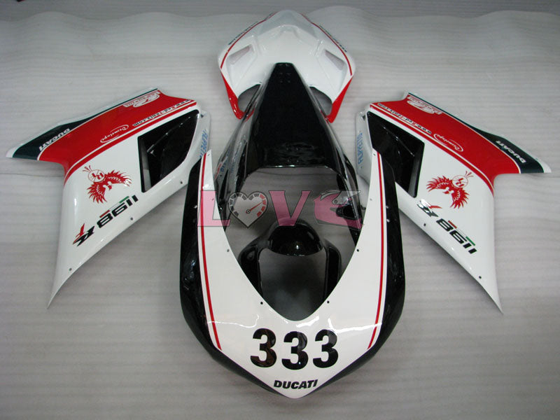 Factory Style Customize - Red White Black Fairings and Bodywork For 2009-2011 1198 #LF3108