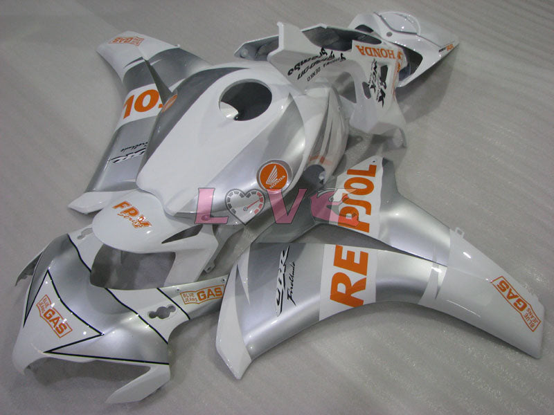 Repsol - White Silver Fairings and Bodywork For 2008-2011 CBR1000RR #LF4337