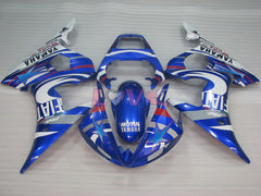FIAT - Blue White Fairings and Bodywork For 2005 YZF-R6 #LF3495