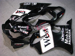 West - White Black Fairings and Bodywork For 2004-2007 CBR600F4i #LF5154