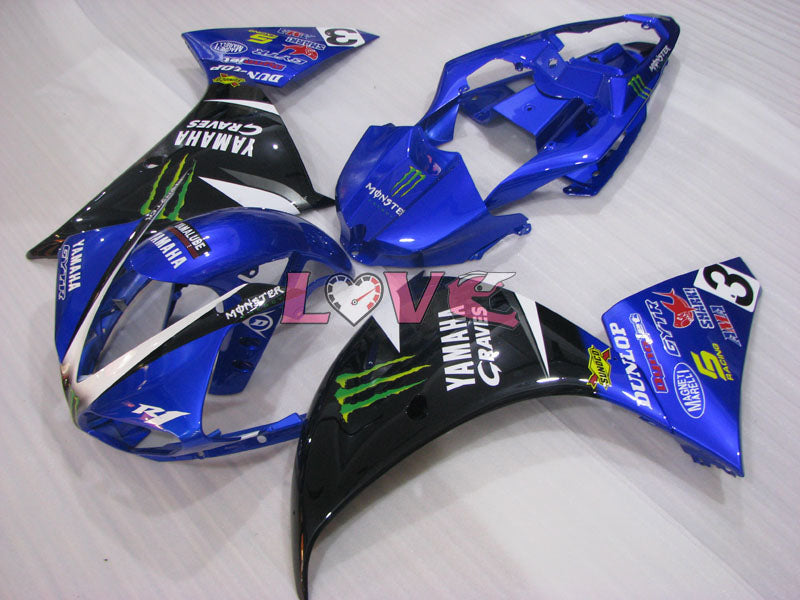 Monster - Blue Black Fairings and Bodywork For 2009-2011 YZF-R1 #LF3651