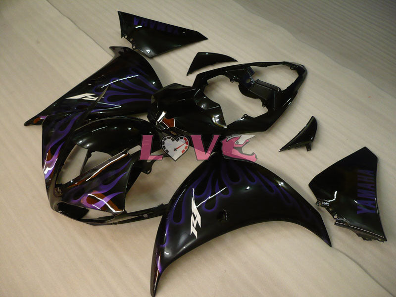 Flame - Purple Black Fairings and Bodywork For 2009-2011 YZF-R1 #LF6941