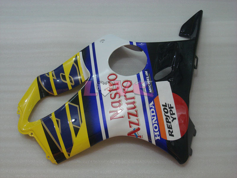 Nastro Azzurro - Yellow White Fairings and Bodywork For 2001-2003 CBR600F4i #LF7656