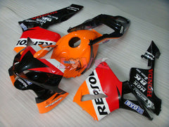 Repsol - Orange Black Fairings and Bodywork For 2003-2004 CBR600RR #LF5335