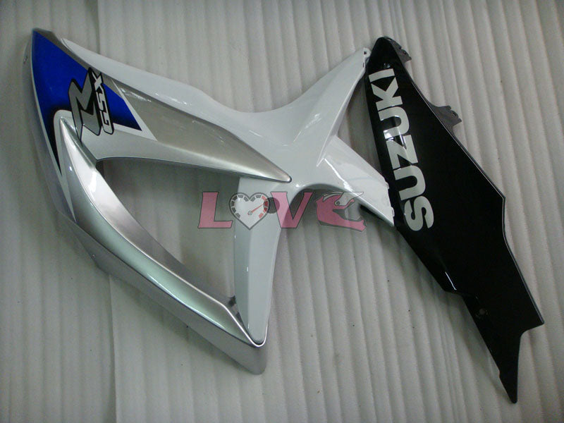 Factory Style - White Black Fairings and Bodywork For 2008-2010 GSX-R600 #LF6201