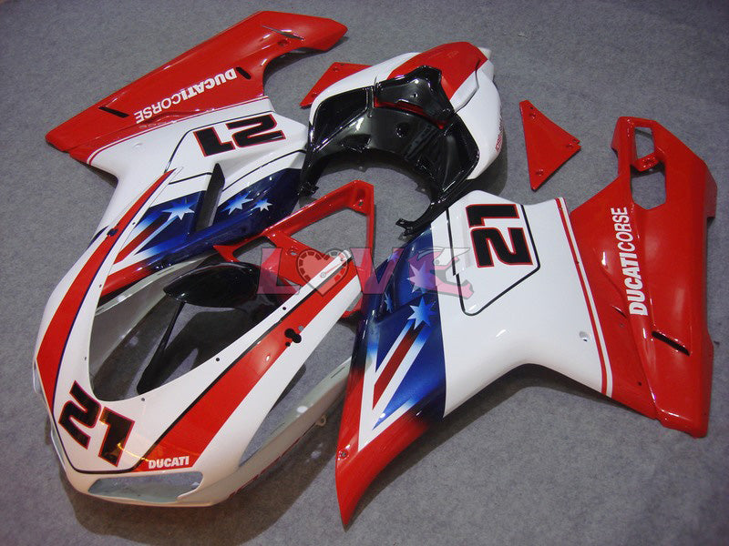Xerox - Red White Fairings and Bodywork For 2008-2013 848 #LF5610