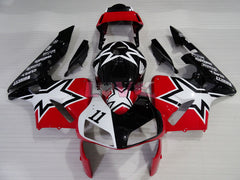 Customize - Red White Black Fairings and Bodywork For 2003-2004 CBR600RR #LF4456