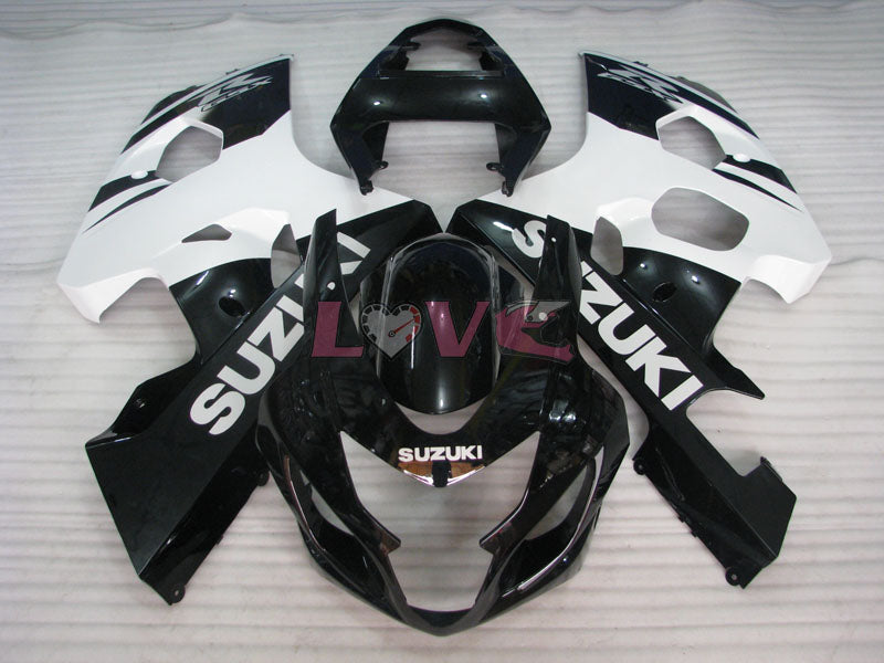 Factory Style - White Black Fairings and Bodywork For 2004-2005 GSX-R750 #LF6616
