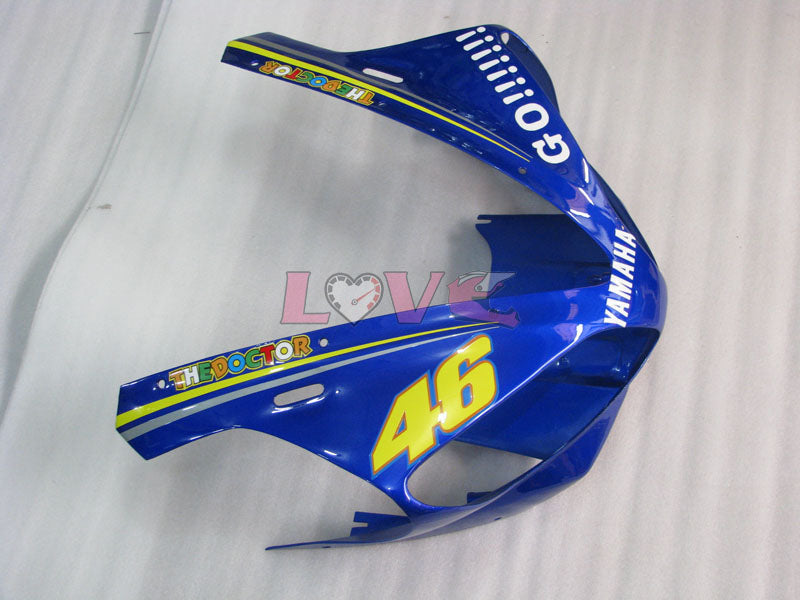GO!!!!!!! MOTUL - Blue White Fairings and Bodywork For 2000-2001 YZF-R1 #LF3616
