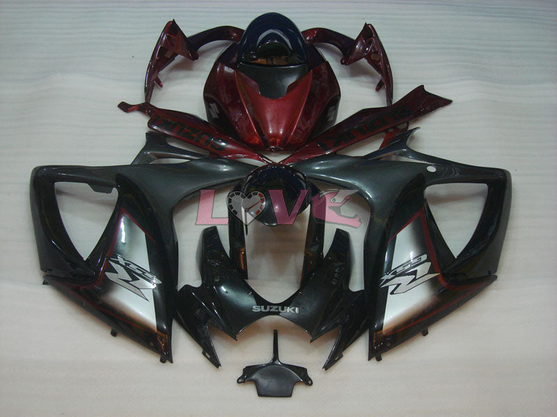 Factory Style - Red Black Fairings and Bodywork For 2006-2007 GSX-R750 #LF6499