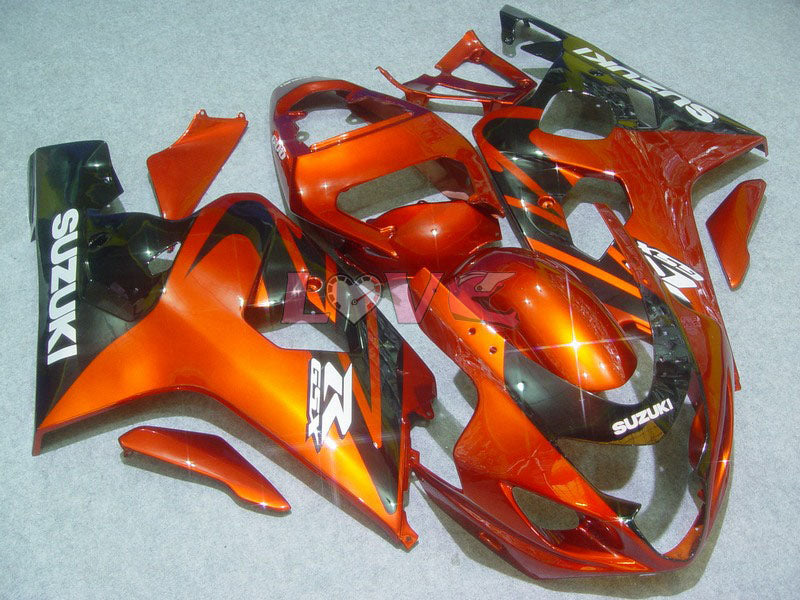 Factory Style - Orange Black Fairings and Bodywork For 2004-2005 GSX-R750 #LF6608
