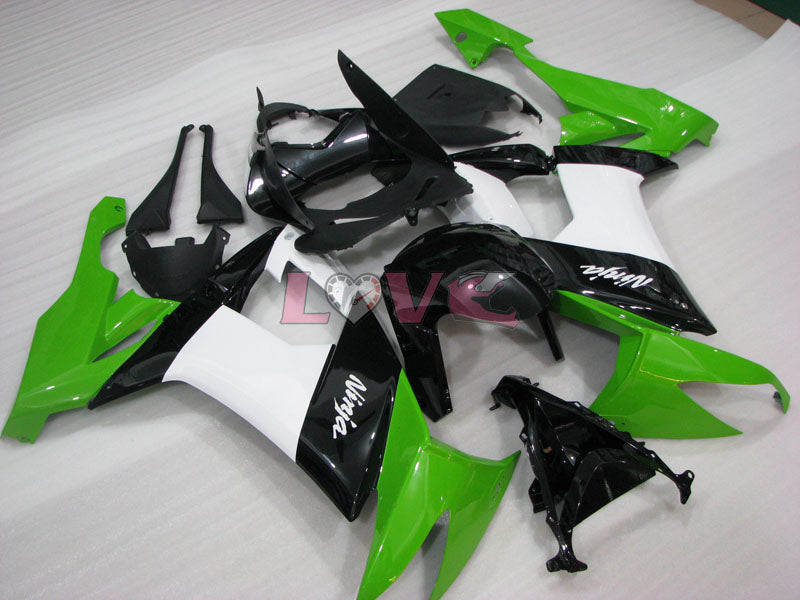 Factory Style - Green White Black Fairings and Bodywork For 2008-2010 NINJA ZX-10R #LF3258