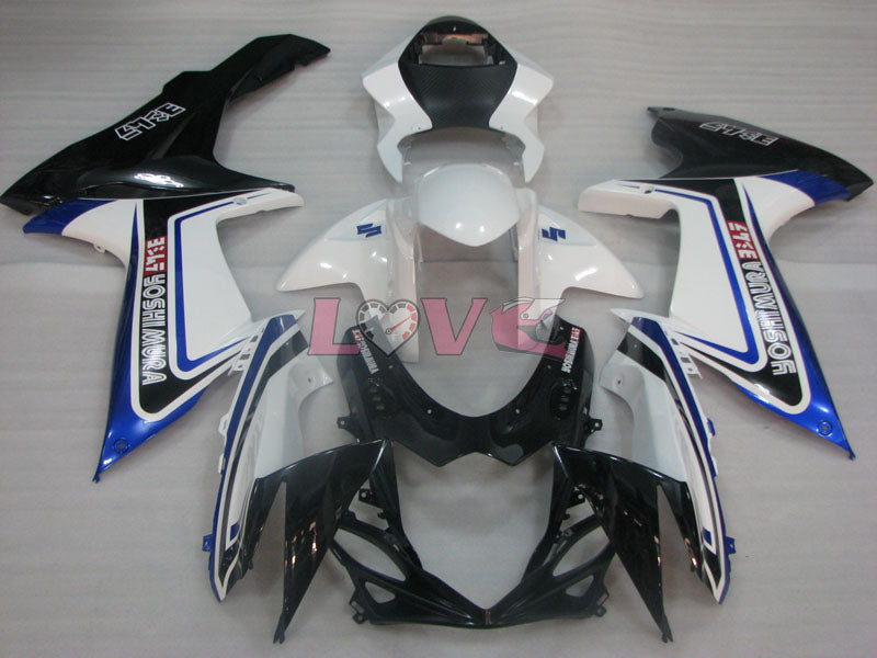 YOSHIMURA - Blue White Black Fairings and Bodywork For 2011-2026 GSX-R600 #LF3886