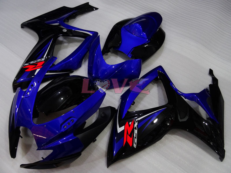 Factory Style - Blue Black Fairings and Bodywork For 2006-2007 GSX-R750 #LF4003