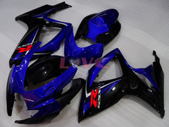 Factory Style - Blue Black Fairings and Bodywork For 2006-2007 GSX-R750 #LF4003