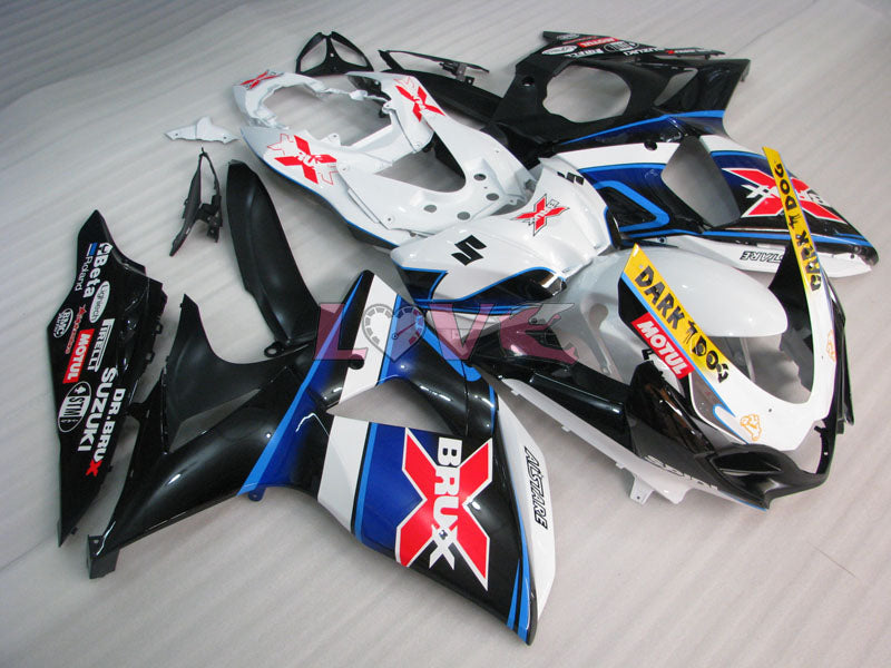 Dark Dog - White Black Fairings and Bodywork For 2009-2016 GSX-R1000 #LF3793