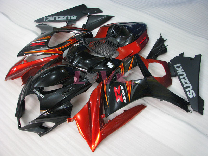 Factory Style - Red Black Fairings and Bodywork For 2007-2008 GSX-R1000 #LF3837
