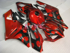 Flame - Orange Black Fairings and Bodywork For 2004-2005 CBR1000RR #LF4400