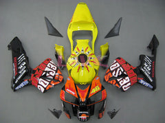 Repsol - Yellow Black Fairings and Bodywork For 2003-2004 CBR600RR #LF5345