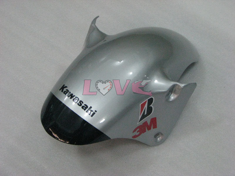 Monster - Black Silver Fairings and Bodywork For 2002-2003 NINJA ZX-9R #LF3291