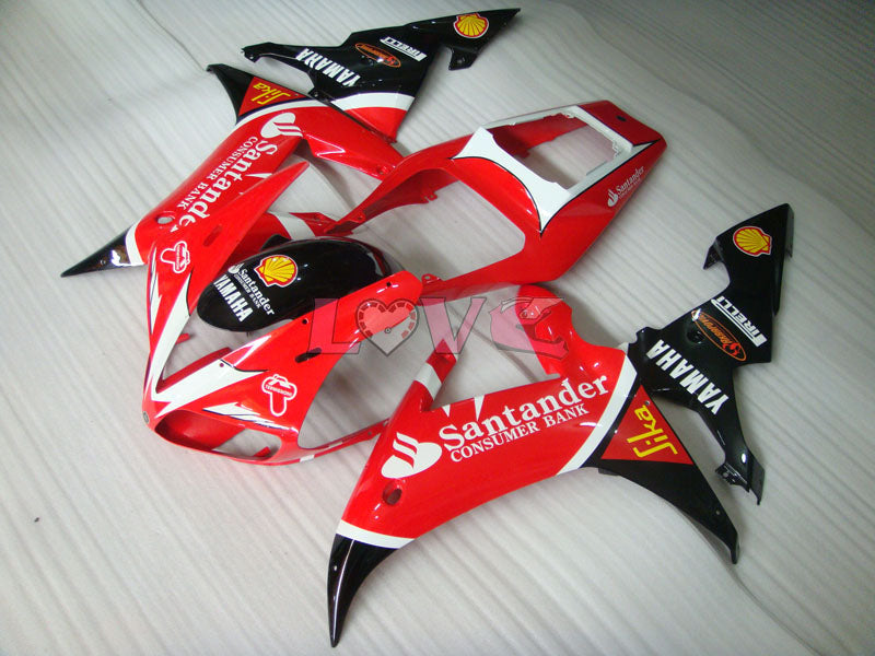Santander - Red Black Fairings and Bodywork For 2002-2003 YZF-R1 #LF7015
