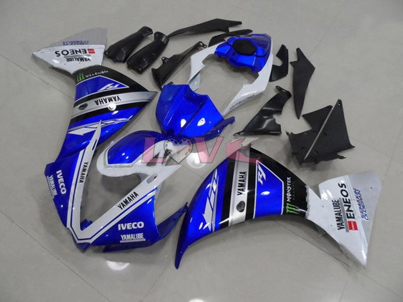 Factory Style - Blue White Fairings and Bodywork For 2012-2014 YZF-R1 #LF4786