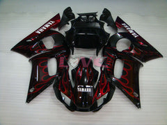 Flame - Red Black Fairings and Bodywork For 1998-2002 YZF-R6 #LF3365