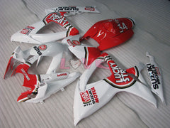 Lucky Strike - Red White Fairings and Bodywork For 2006-2007 GSX-R750 #LF3983