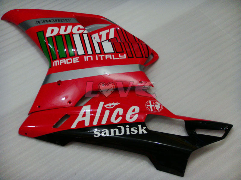 Alice - Red Black Fairings and Bodywork For 2007-2009 1098 #LF5583