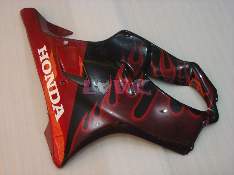 Flame - Red Black Fairings and Bodywork For 2004-2007 CBR600F4i #LF4500
