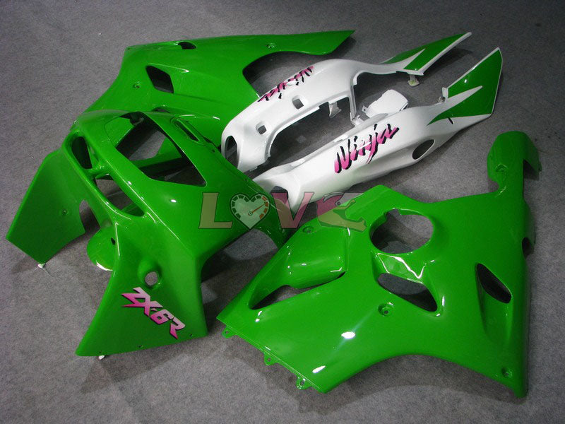 Factory Style - Green White Fairings and Bodywork For 1994-1997 NINJA ZX-6R #LF4951