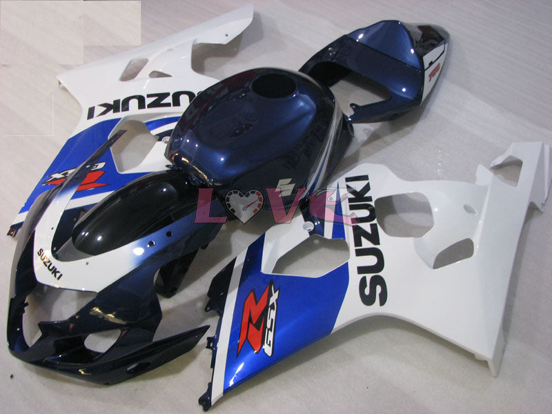 Factory Style - White Black Fairings and Bodywork For 2004-2005 GSX-R600 #LF6483