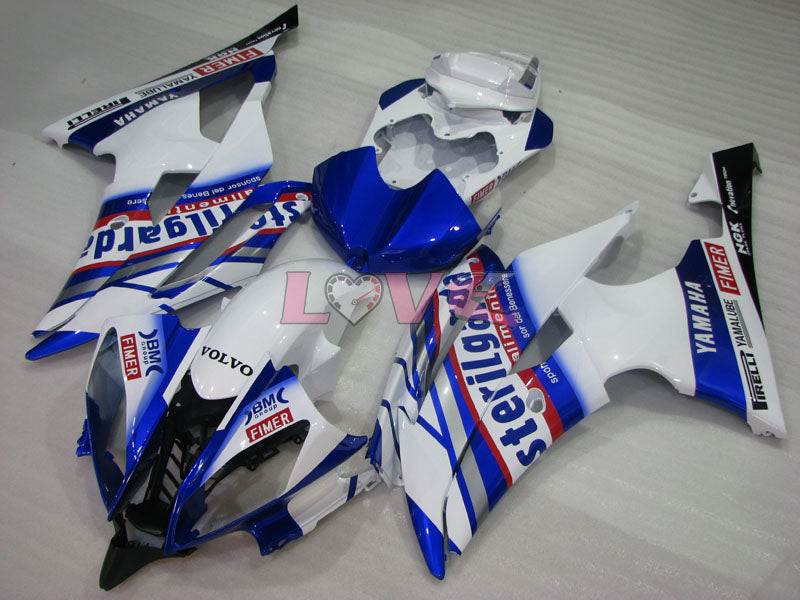 Sterilgarda - Blue White Fairings and Bodywork For 2008-2016 YZF-R6 #LF3388