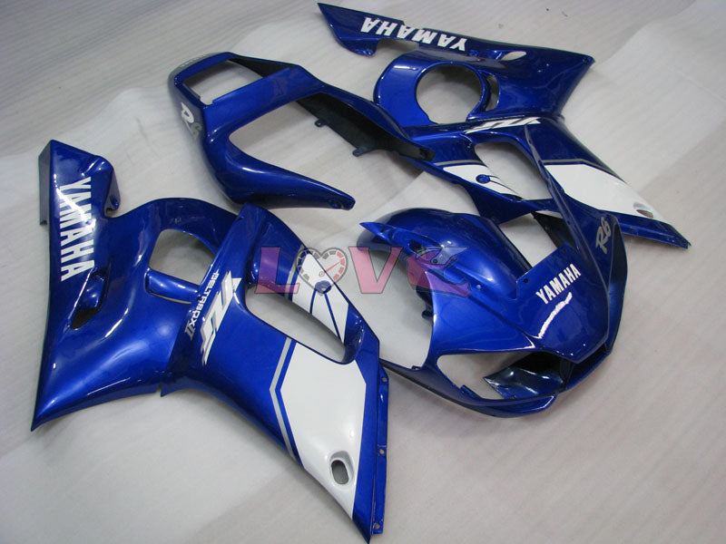 Factory Style - Blue White Fairings and Bodywork For 1998-2002 YZF-R6 #LF3342