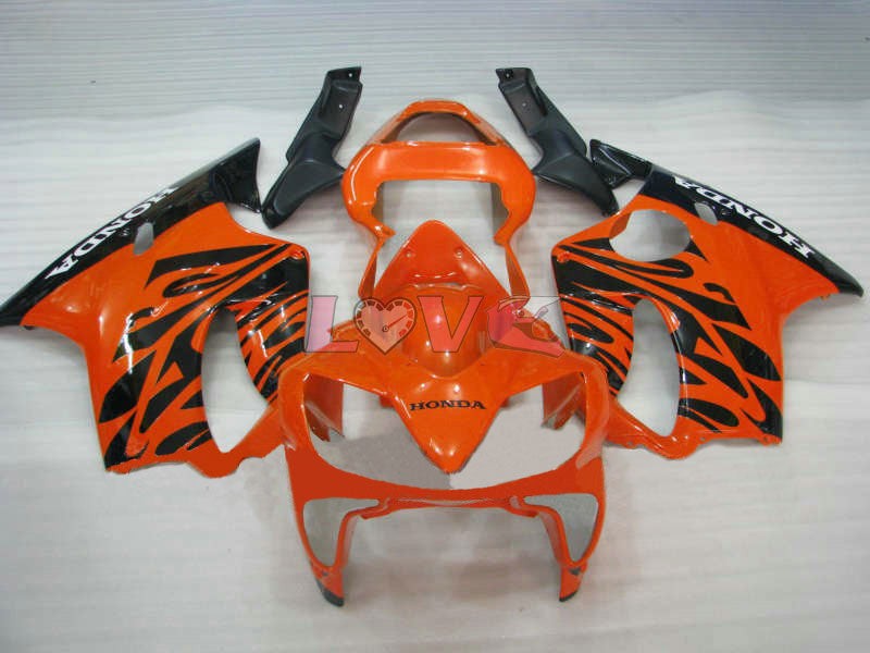 Flame - Orange Black Fairings and Bodywork For 2001-2003 CBR600F4i #LF7668